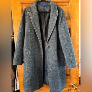 Men's Gray Wool Coat